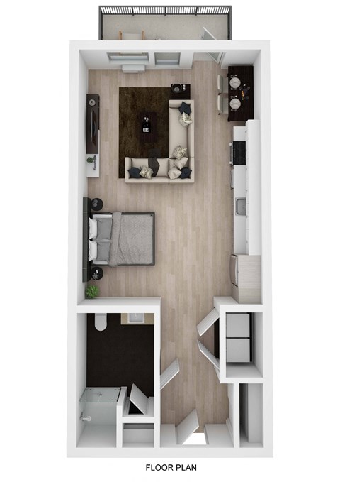 Studio A floor plan